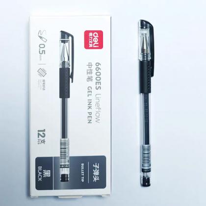 得力中性笔6600es